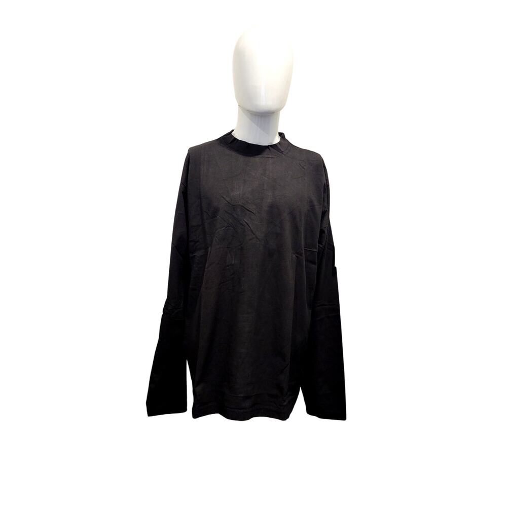 YEEZY YZY GAP CREWNECK LONG SLEEVE T-SHIRT BLACK SIZE LARGE